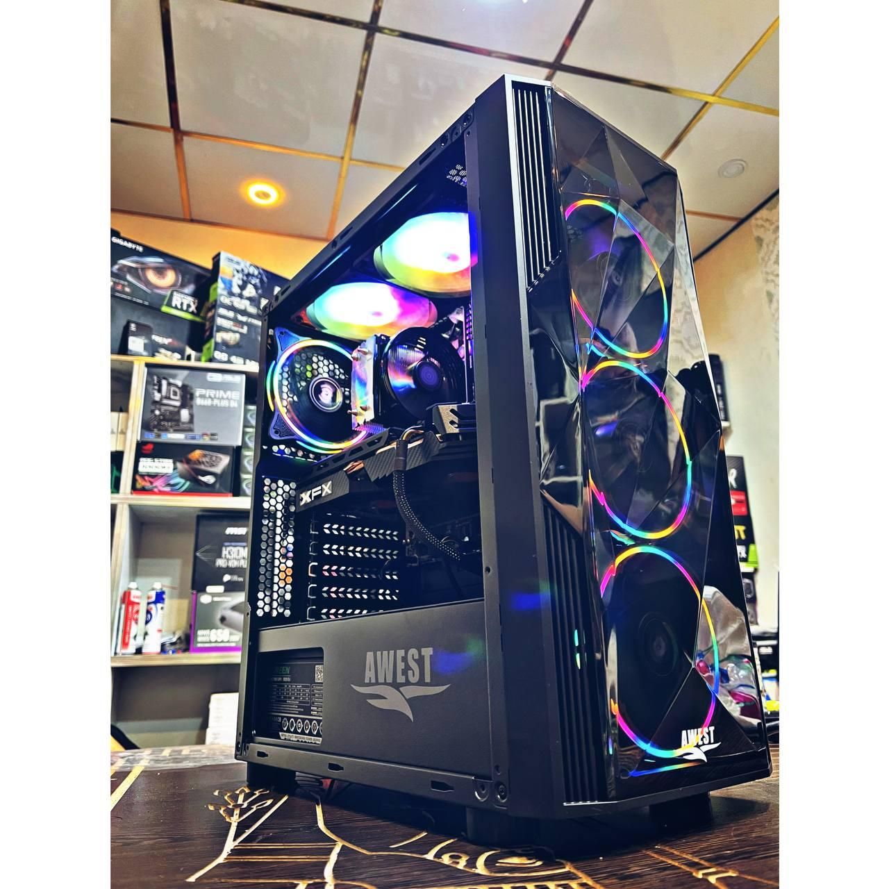 کامپیوتر گیمینگ 8 گیگ گرافیک ۱۶ گیگ رم3570k rgb i5|رایانه رومیزی|تهران, اندیشه (شهر زیبا)|دیوار