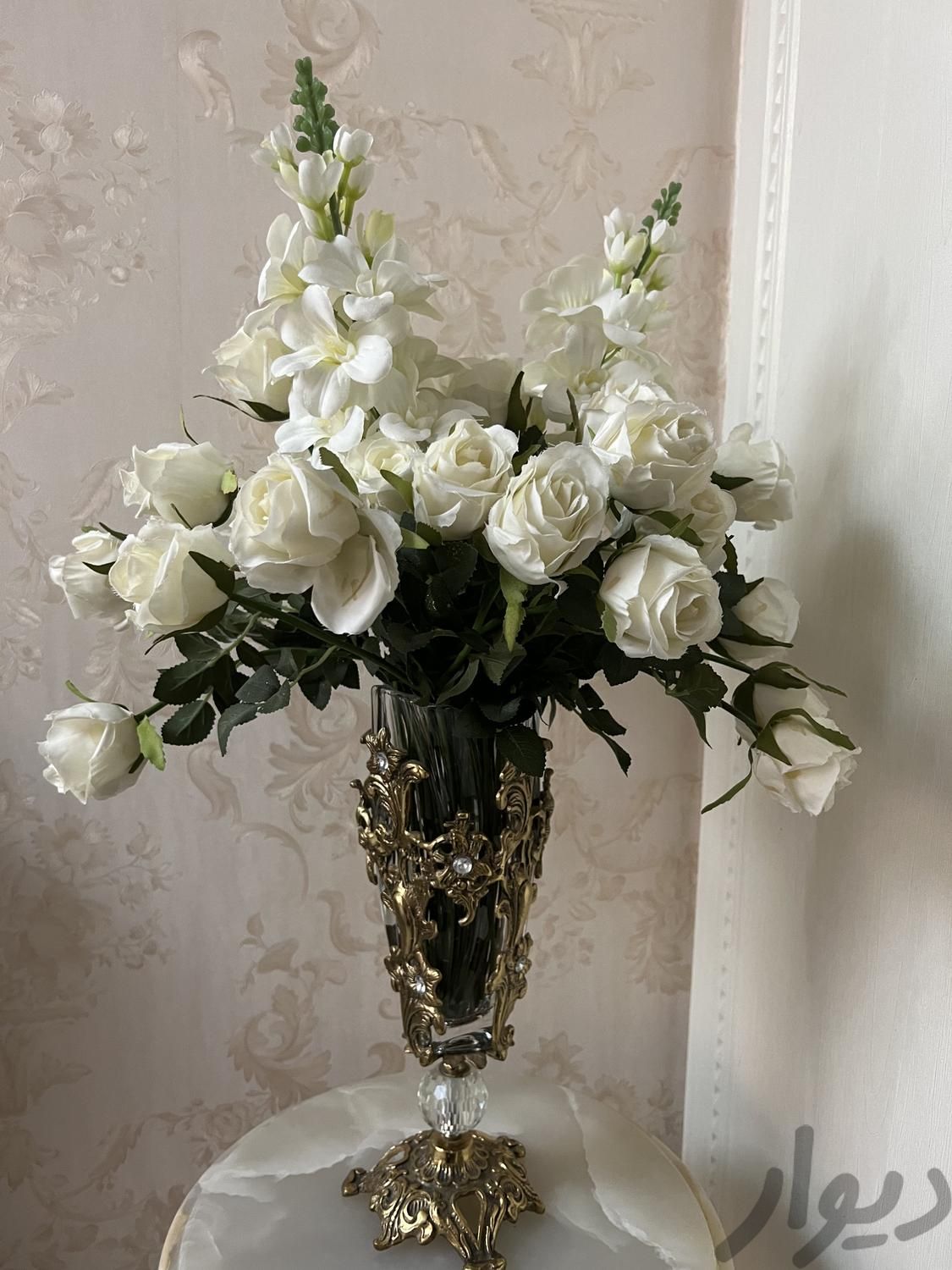 گلدان برنزی اصل شیک و زیبا|گل مصنوعی|تهران, زمزم|دیوار