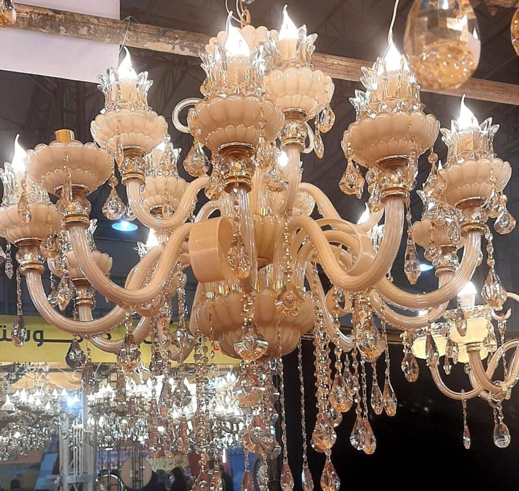 کارخانه لوستر سارینا(6شاخه کریستالی وارداتی جولیا)|لوستر و چراغ آویز|کرج, حصارک|دیوار