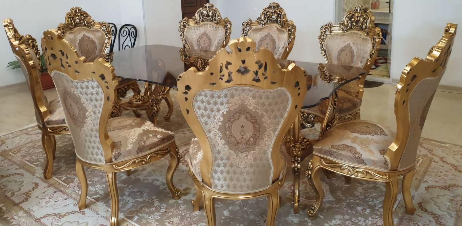 مبل استیل سلطنتی+عسلی و جلومبلی+ناهارخوری+ویترین|مبلمان خانگی و میز عسلی|تهران, صاحب الزمان|دیوار