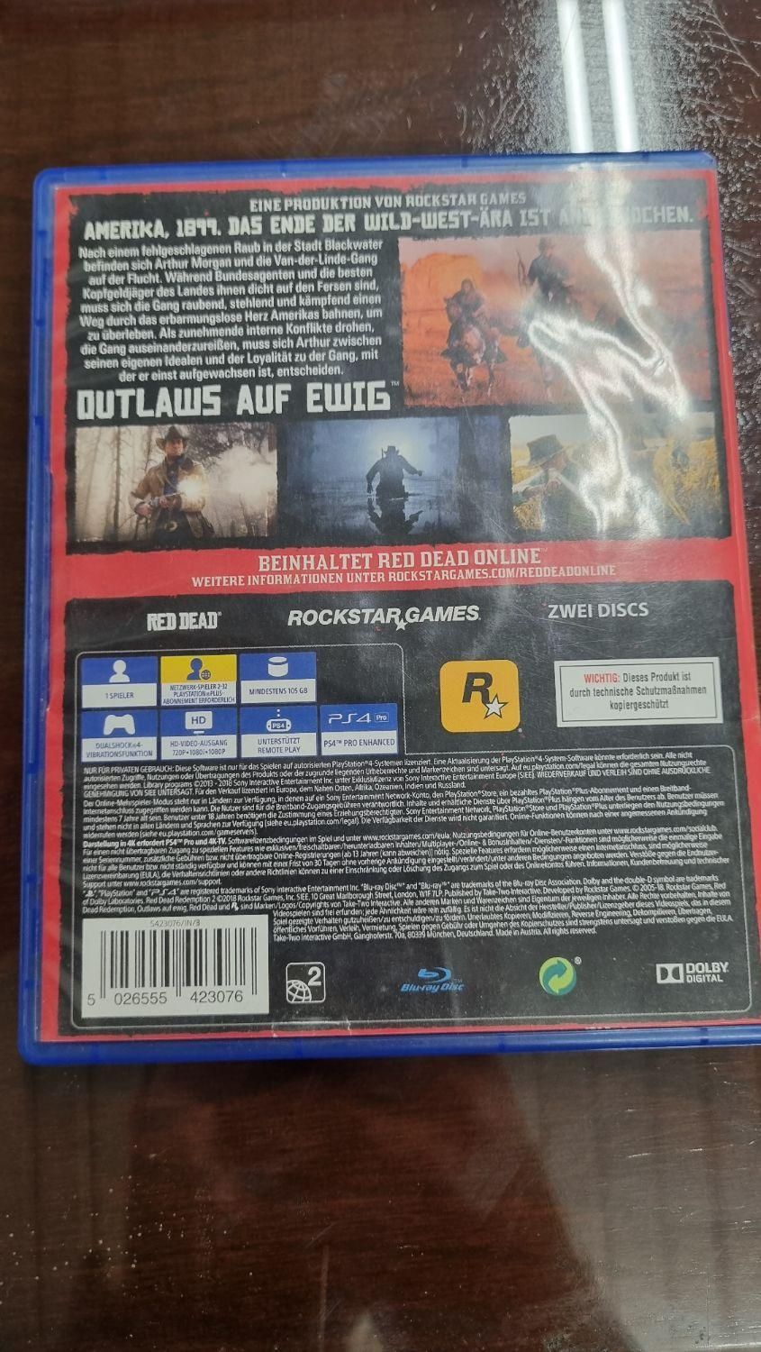 دیسک بازی red dead 2 برای کنسول ps4 و ps5|کنسول، بازی ویدئویی و آنلاین|شهریار, |دیوار