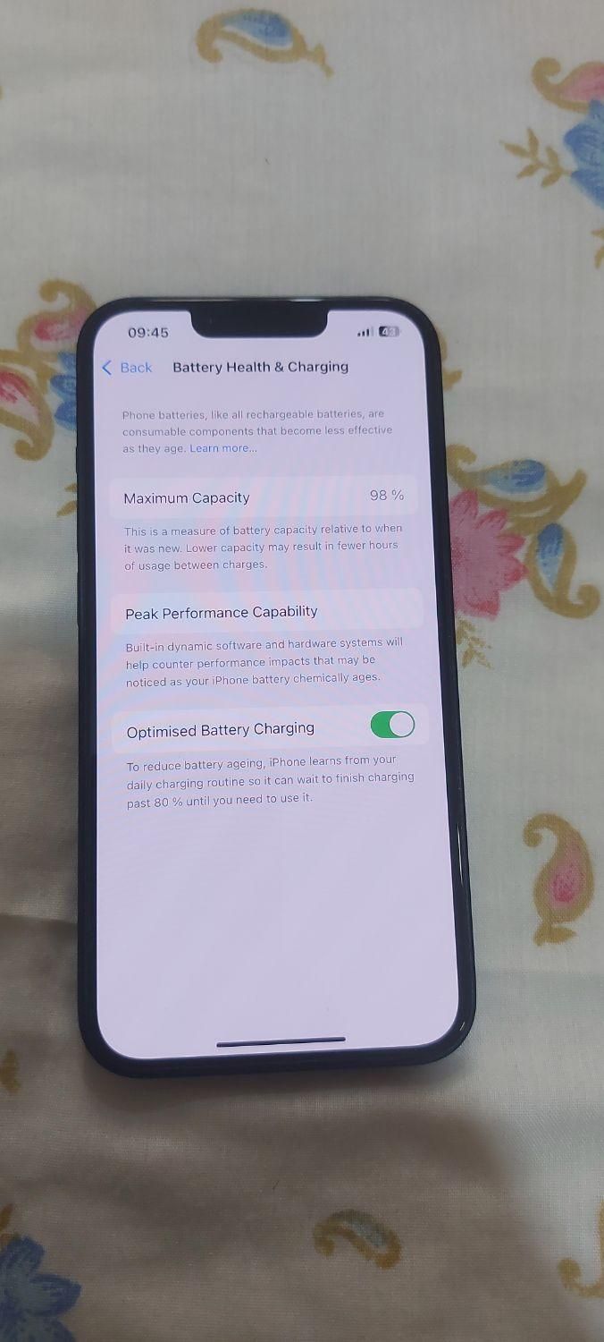 اپل iPhone 13 با حافظهٔ ۱۲۸ گیگابایت|موبایل|تهران, شهرک طالقانی|دیوار