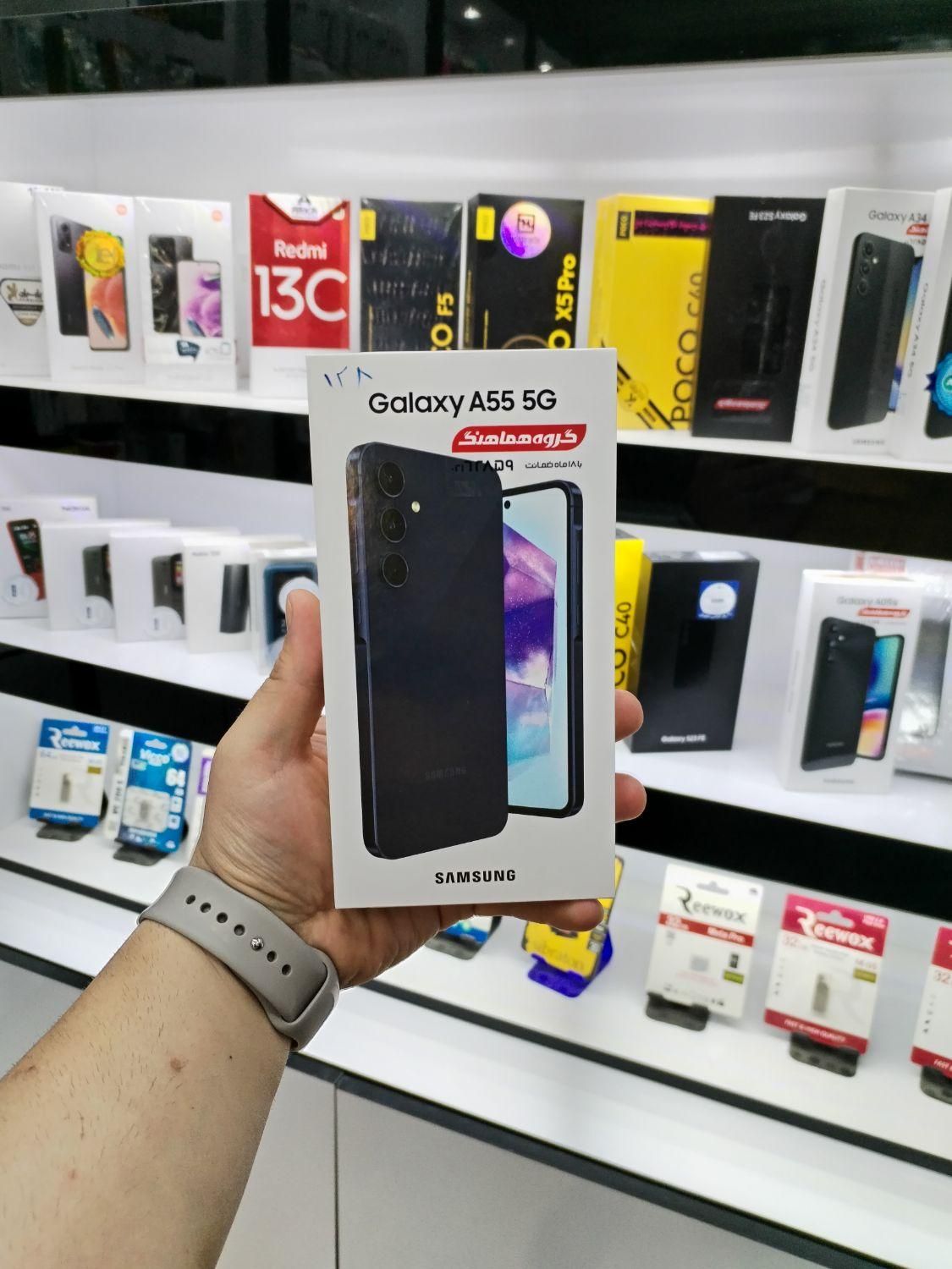 فروش سامسونگ Galaxy A55 بارم۸ حافظهٔ ۲۵۶به صورت...|موبایل|اصفهان, ارزنان|دیوار