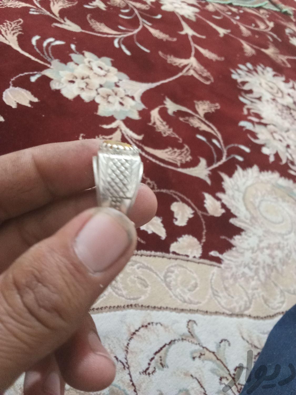 انگشتر نقره دست ساز استاد وطن خیلی وجذاب|جواهرات|باقرشهر, |دیوار