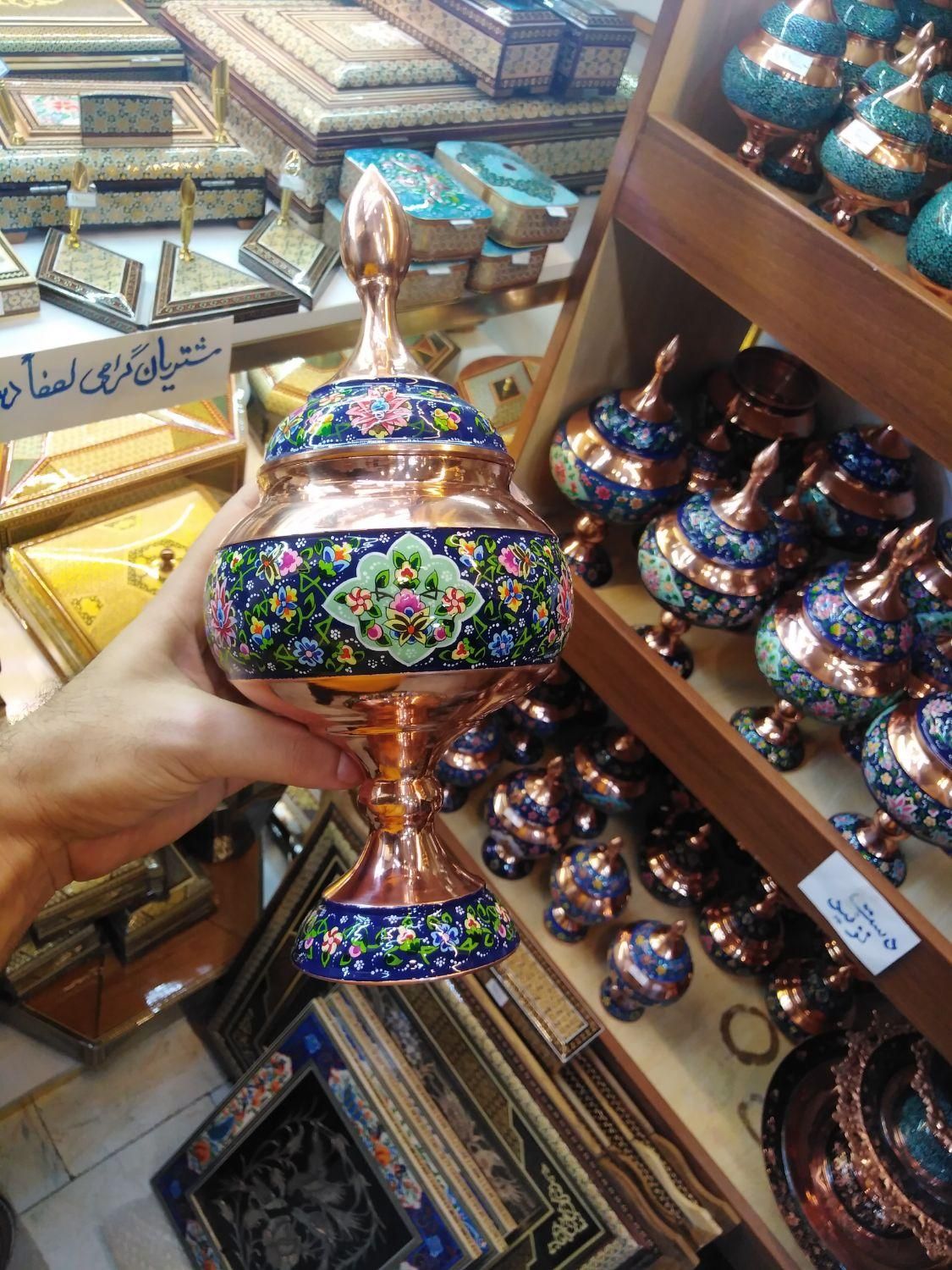 شکلات خوری و گلدان مس و پرداز(عمده، تک)|صنایع دستی و سایر لوازم تزئینی|تهران, شاهین|دیوار