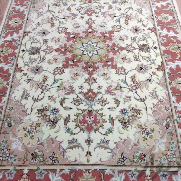 کاشمر قالیچه گل ابریشم دستبافت|فرش|تهران, نارمک|دیوار