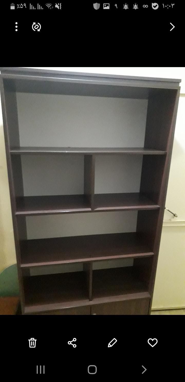 کتابخانه بسیار نو جنس ام دی اف|کتابخانه، شلف، قفسه‌های دیواری|تهران, نواب|دیوار
