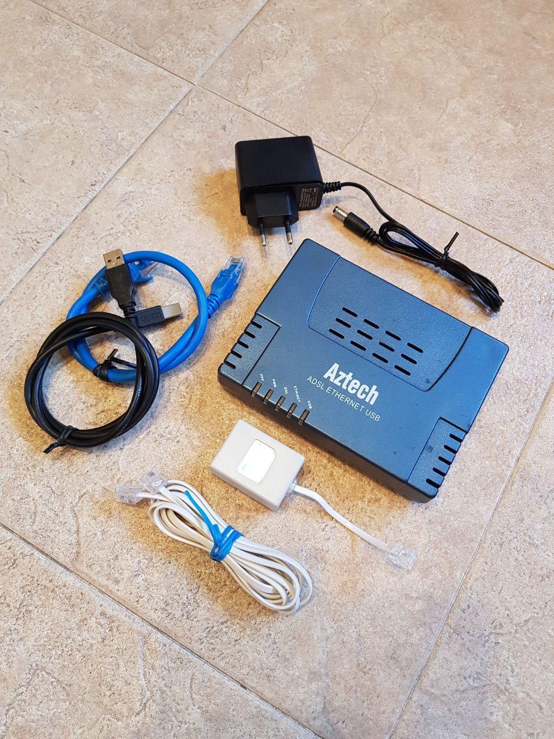 مودم Aztech ADSL 600EU ETHERNET USB|مودم و تجهیزات شبکه|تهران, امیرآباد|دیوار