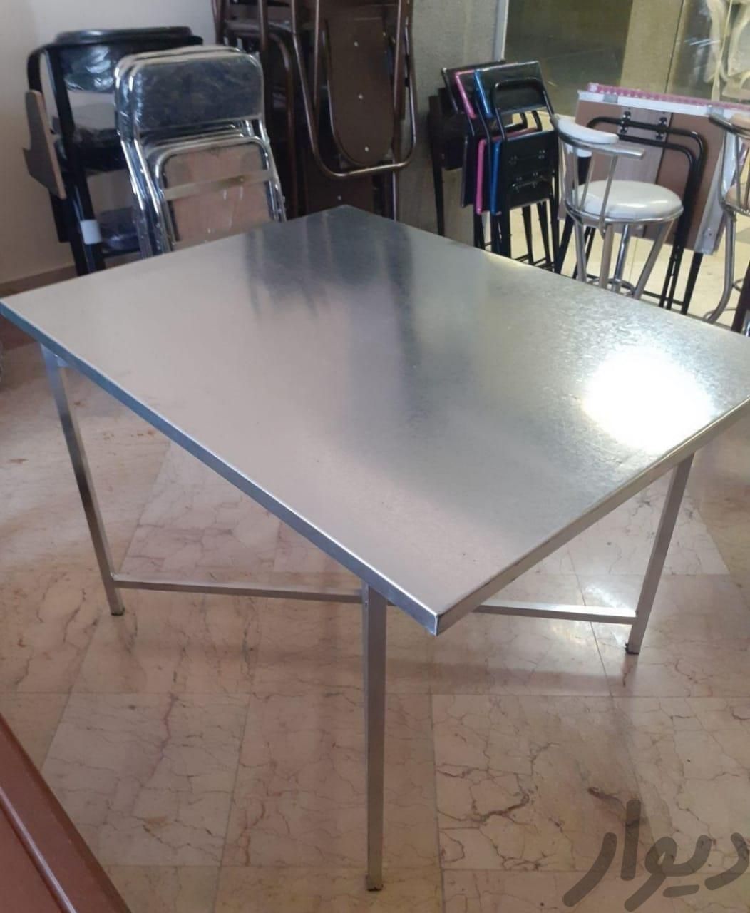 میز گالوانیزه میزکار فلزی میز کار فلزی میز شام|صندلی و نیمکت|تهران, شیخ هادی|دیوار