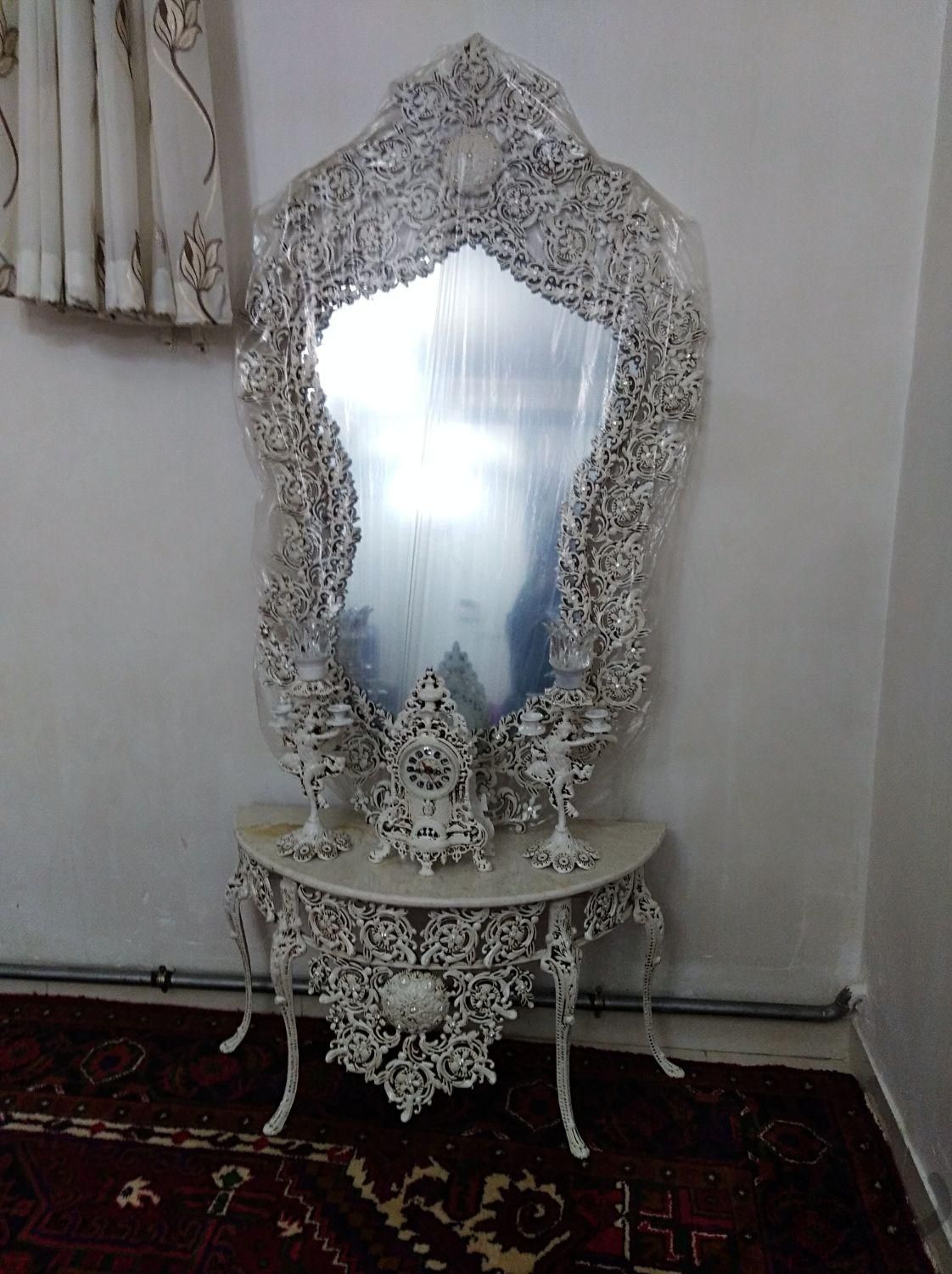 آینه کنسول ست کامل عروس|آینه|تبریز, |دیوار