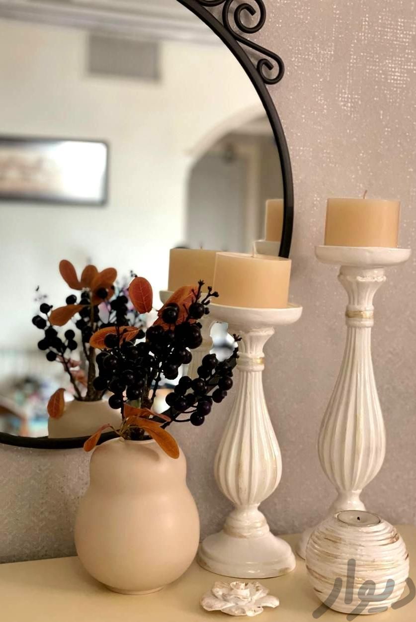 ست دکوری شمعدان  با گلدان بادکنکی مدرن|صنایع دستی و سایر لوازم تزئینی|تهران, ونک|دیوار