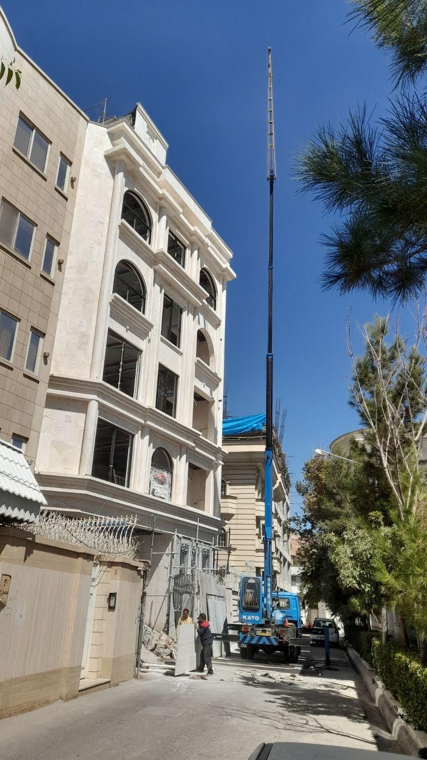 جرثقیل ۷تن با۳۱متر دکل نصب اسکلت شیشه اسلب|خدمات حمل و نقل|مشهد, بلوار توس|دیوار