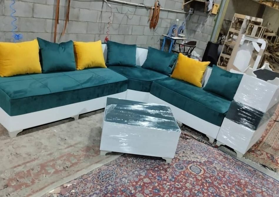 مبل راحتی الـ+خوش نشین/لوکس.متریال بالاطول عمربالا|مبلمان خانگی و میز عسلی|تهران, شهرک شریفی|دیوار