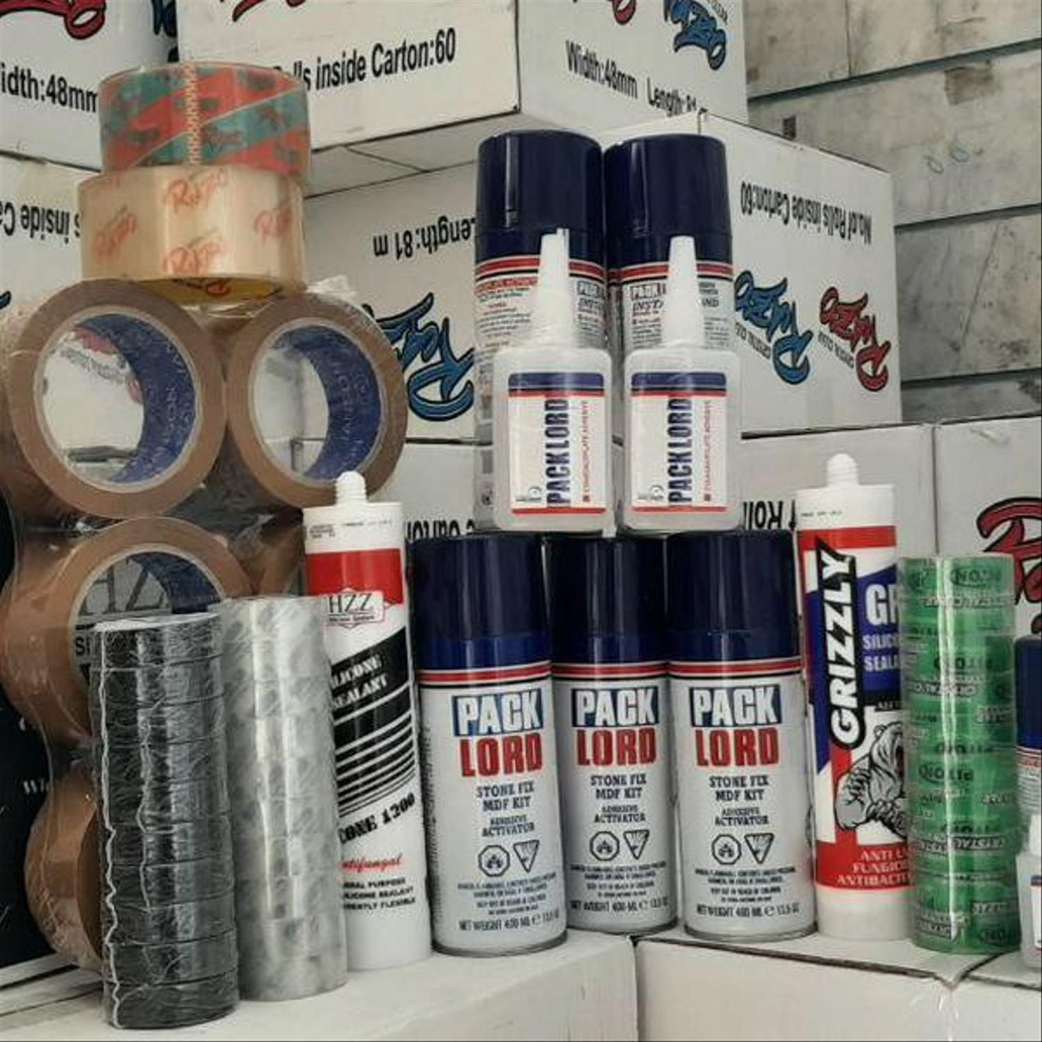 چسب پنج سانتی پهن نواری شیشه ای کارتن یک دو سه 123|عمده‌فروشی|تهران, خزانه|دیوار