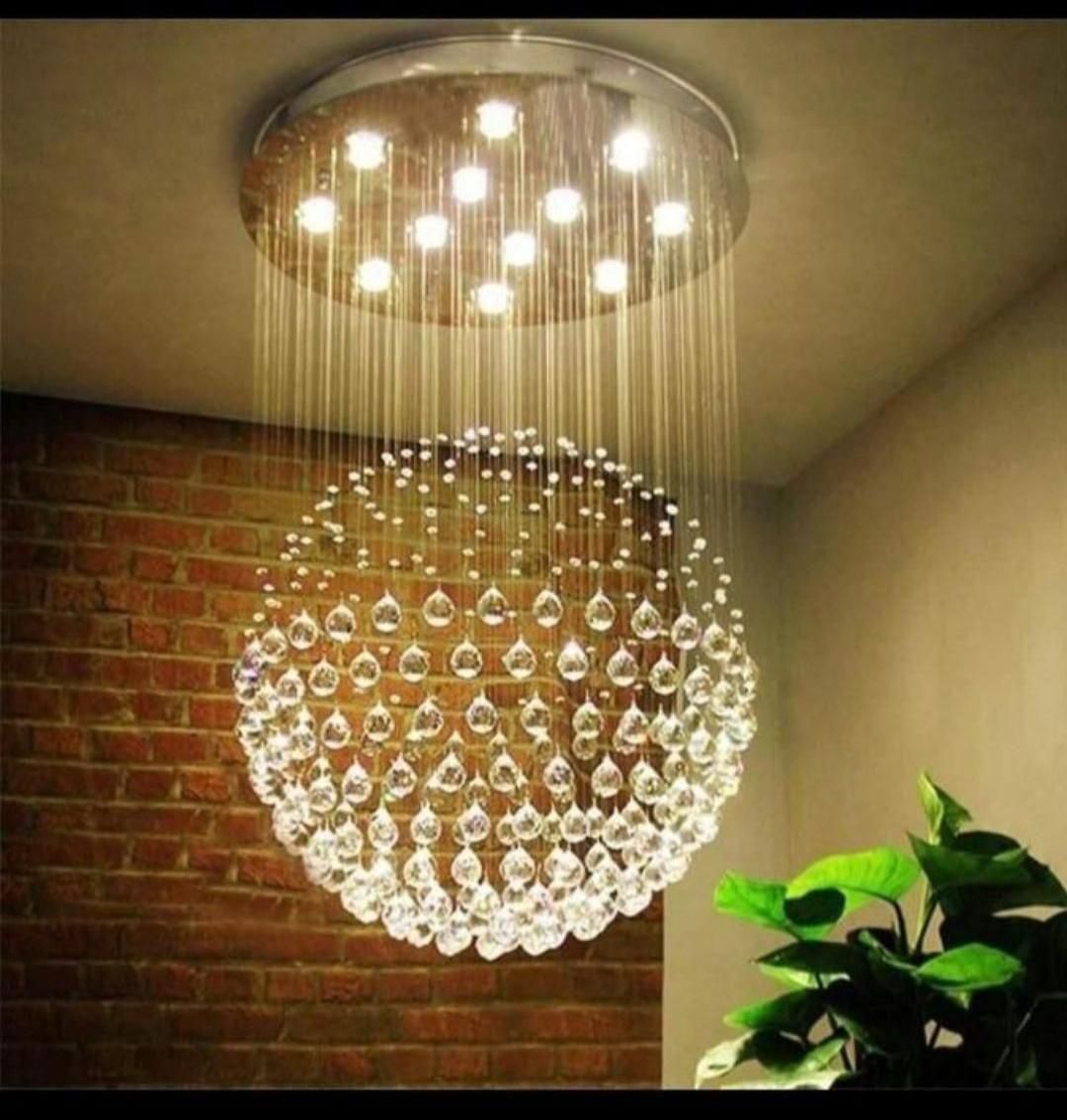 لوستر الماس.کریستالی کره ۵۱۷۹.AC light|لوستر و چراغ آویز|تهران, سنگلج|دیوار
