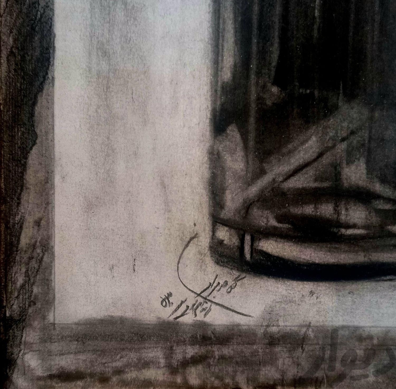 طراحی اثر غلامحسین ساعدی در زندان اوین 1353|تابلو، نقاشی و عکس|تهران, ظفر|دیوار