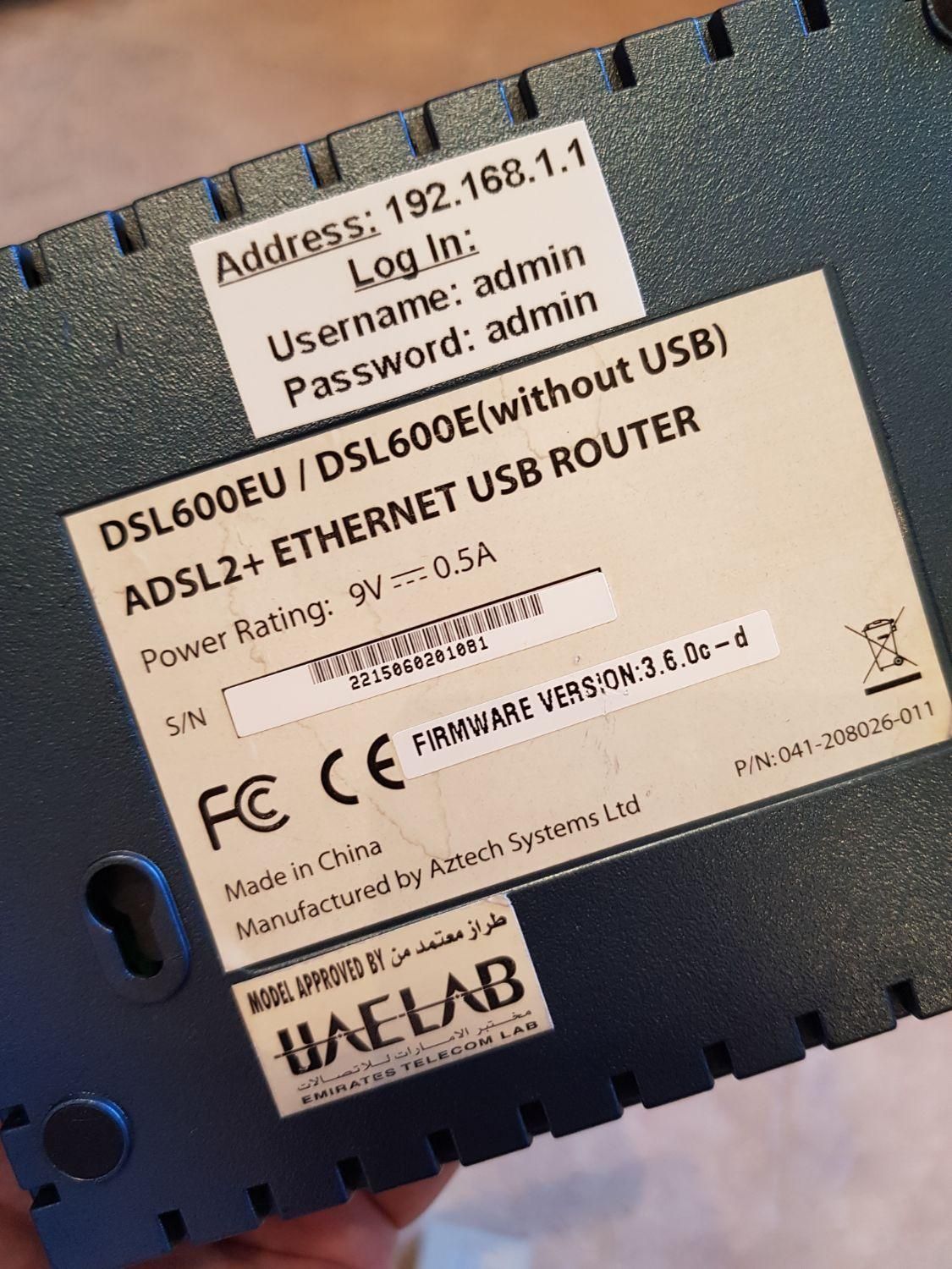 مودم Aztech ADSL 600EU ETHERNET USB|مودم و تجهیزات شبکه|تهران, امیرآباد|دیوار