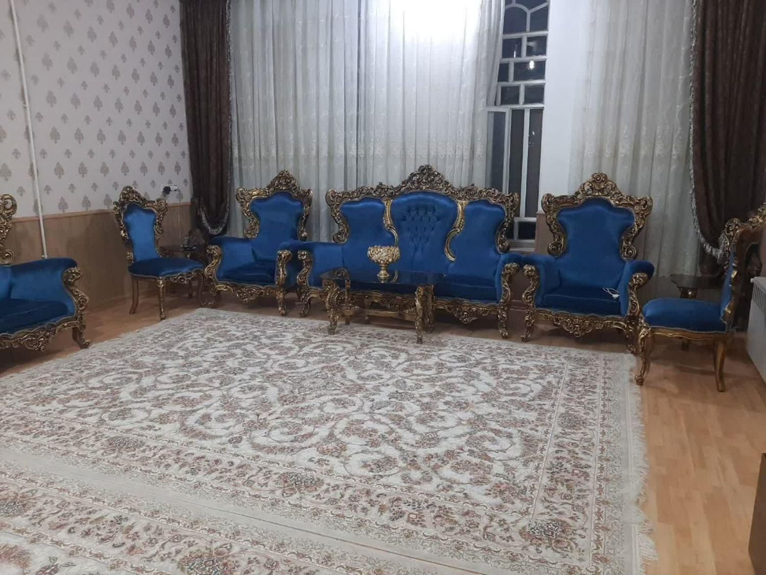 مبل سلطنتی تمام چوب|مبلمان خانگی و میز عسلی|بافق, |دیوار