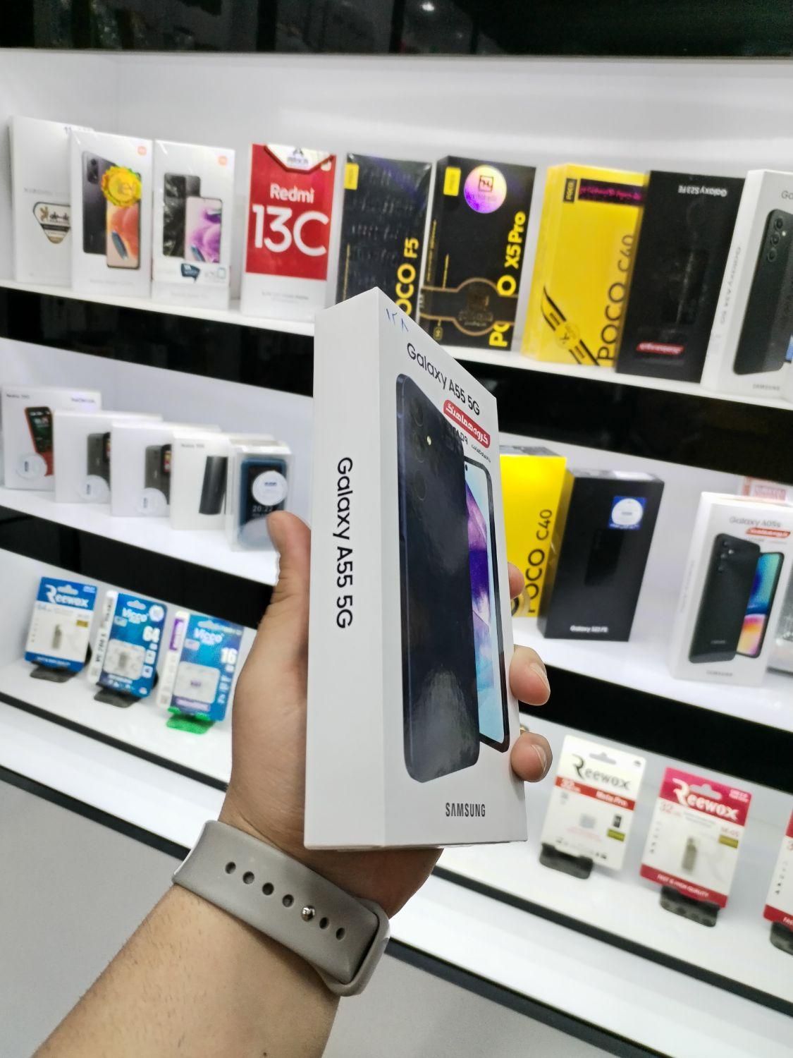 فروش سامسونگ Galaxy A55 بارم۸ حافظهٔ ۲۵۶به صورت...|موبایل|اصفهان, ارزنان|دیوار