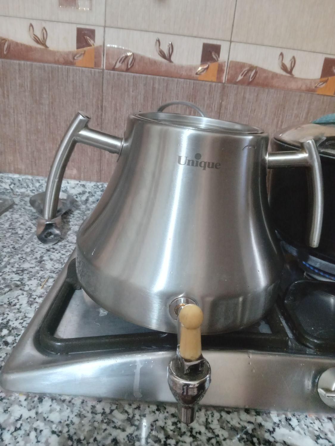 کتری شیردار یونیک اصل|قوری، کتری، قهوه‌ساز دستی|تهران, دولت‌آباد|دیوار