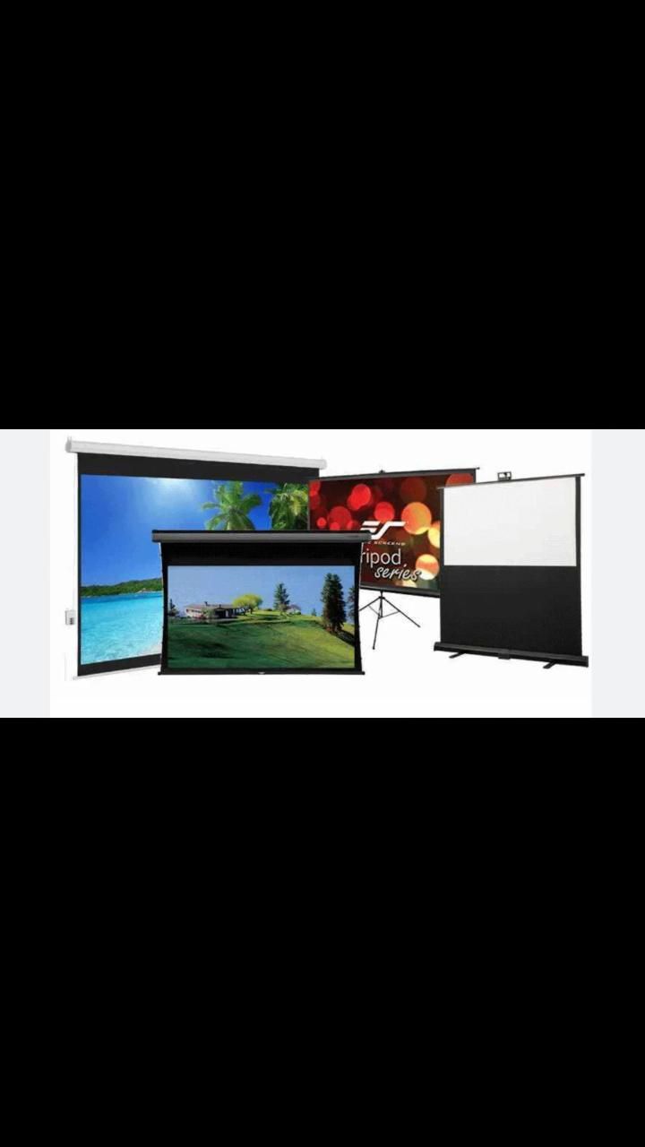 پرده نمایش دیتا ویدئو پروژکتور نو ، کارکرده و نصب|تلویزیون و پروژکتور|مشهد, سپاد|دیوار