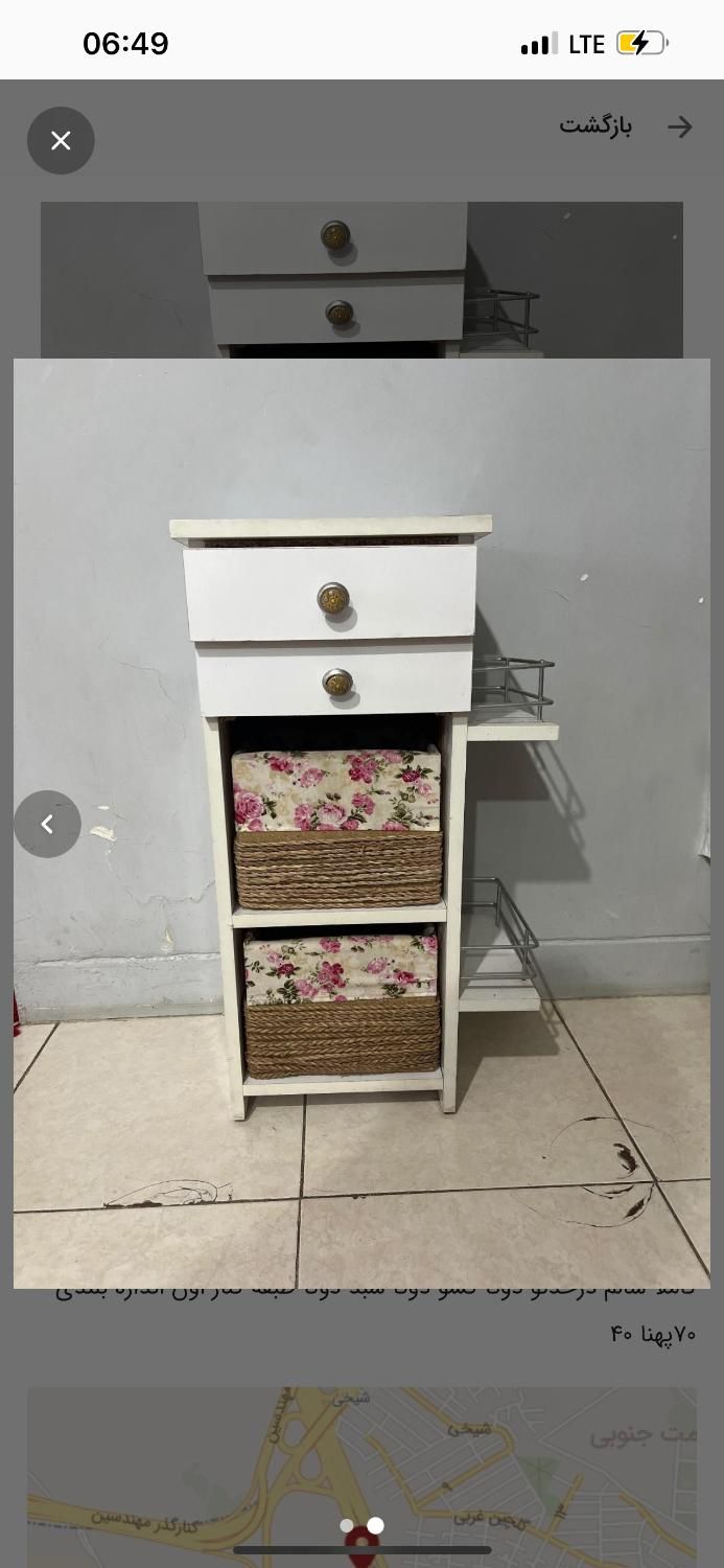 جاپیازی دو طبقه ای چوبی|آب‌چکان و نظم‌دهنده ظروف|شیراز, شهرک امیر کبیر|دیوار