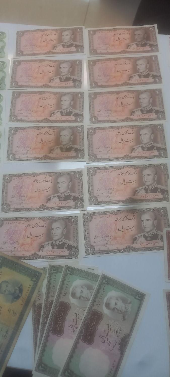 ۴۵برگ اسکناس جز دو برگ بقیه اسکناس ها بانکی|کلکسیون سکه، تمبر، اسکناس|ساری, |دیوار