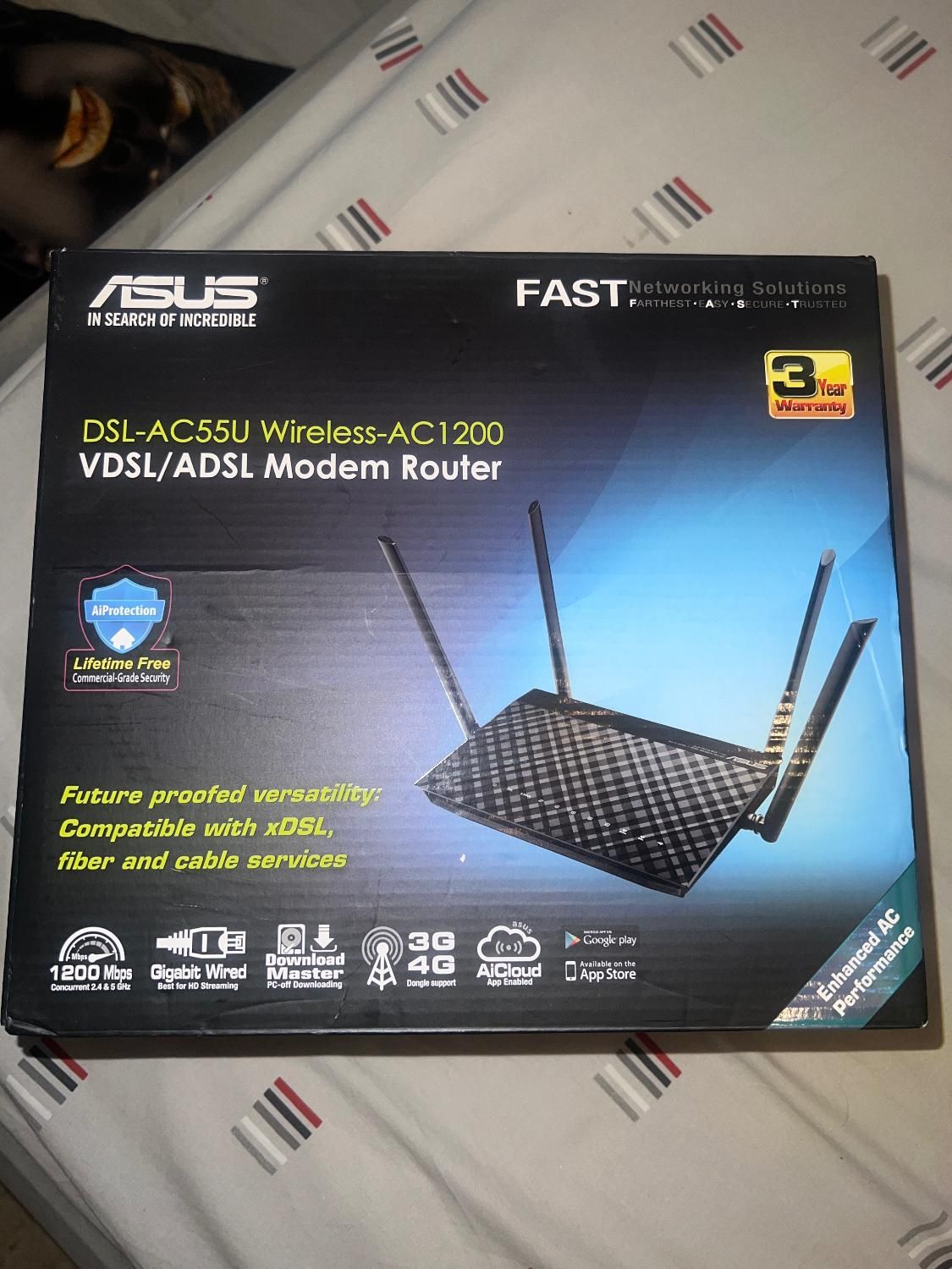 مودم ac55u asus adsl/vdsl|مودم و تجهیزات شبکه|تهران, ولنجک|دیوار