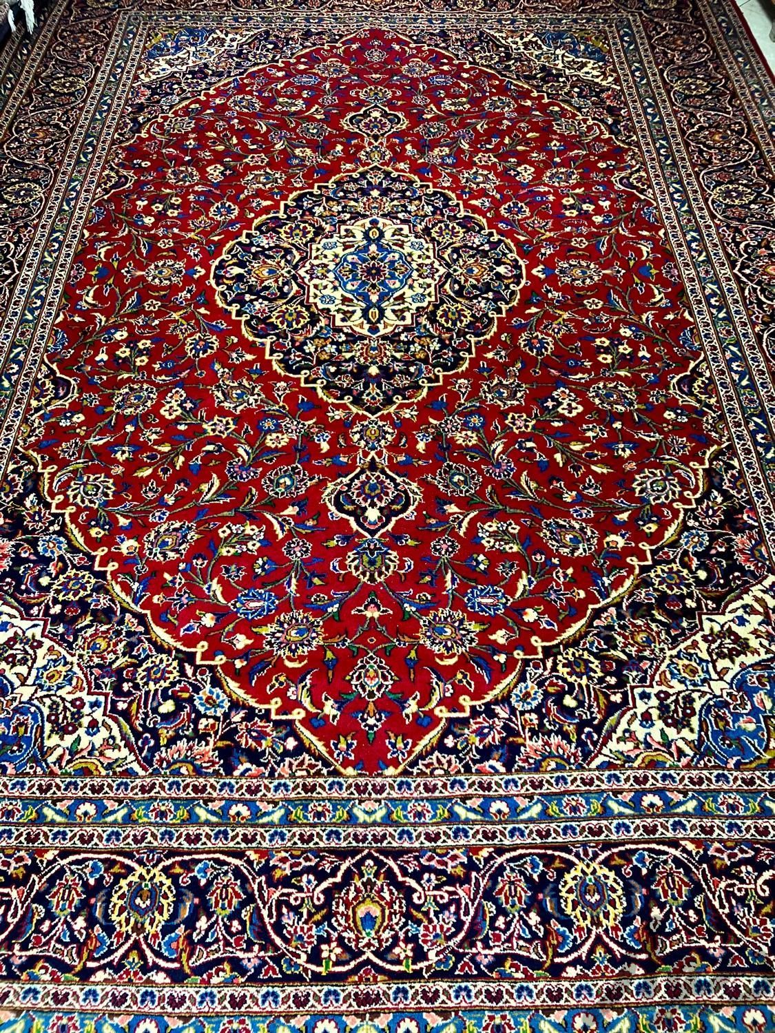 فرش دستباف ۱۲ متری کاشان لاکی قطبی دستبافت سینا|فرش|تهران, مولوی|دیوار