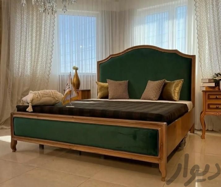 سرویس خواب چوبی تمام چوب مدل فرانسوی|تخت و سرویس خواب|تهران, شادآباد|دیوار