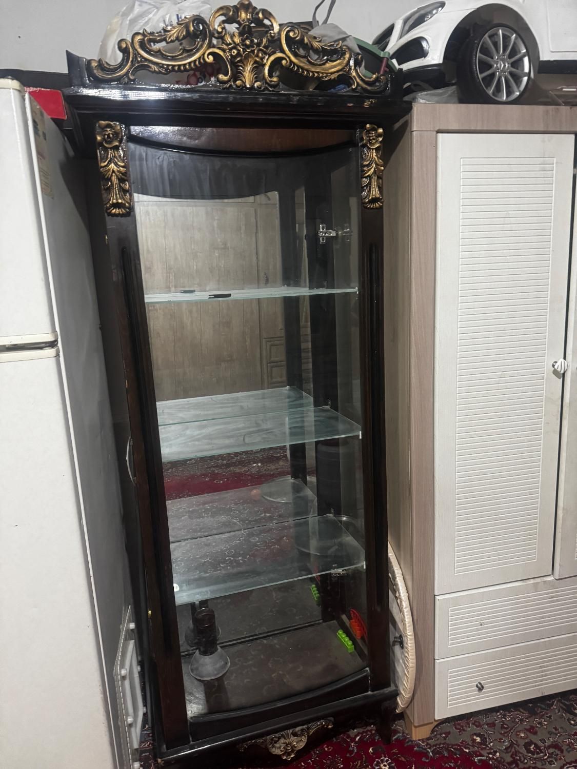 گنجه.اینه دلاور.اینه شمعدان|بوفه، ویترین، کنسول|گناباد, |دیوار