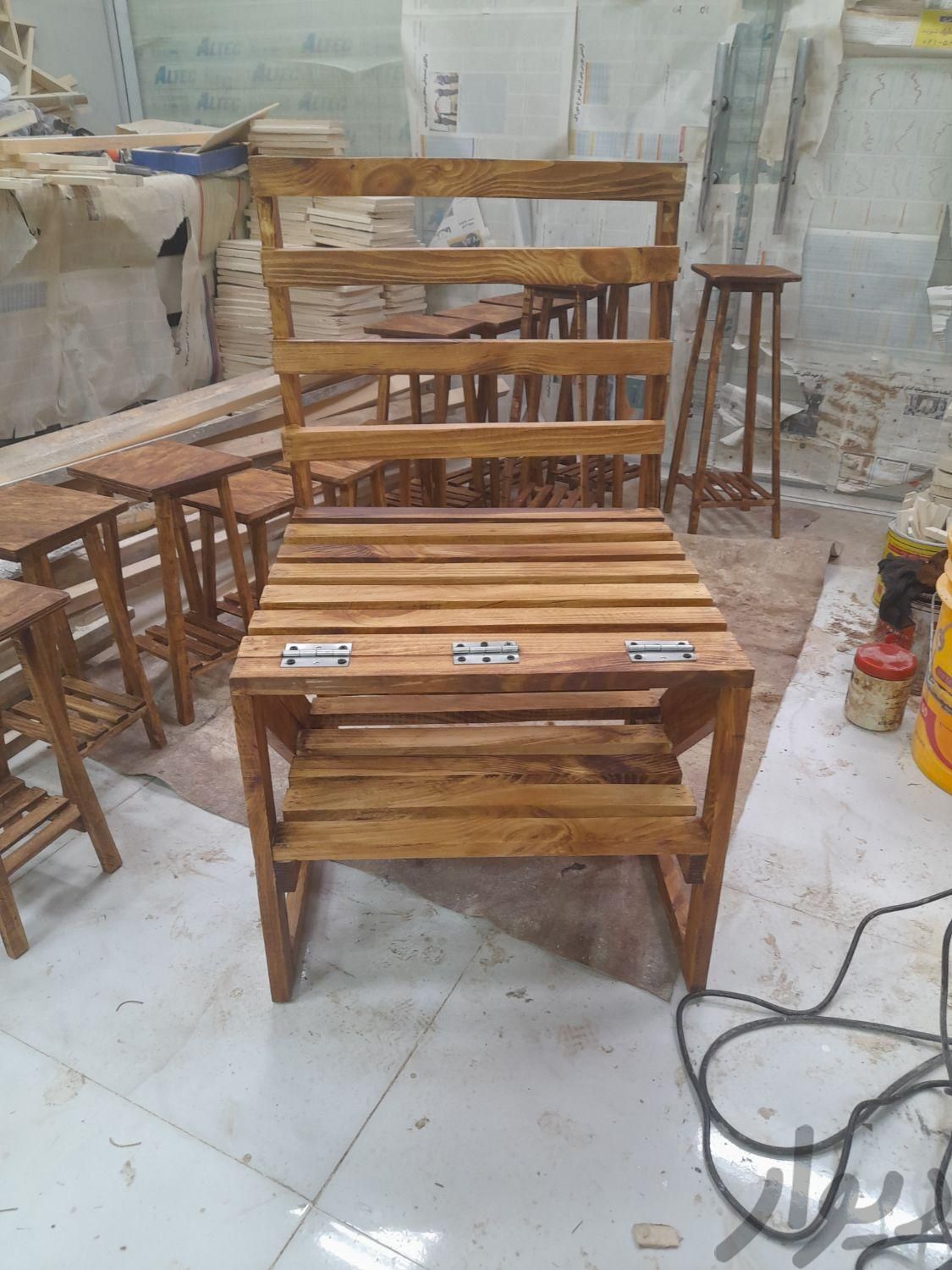 صندلی نردبان شوی چوبی|عمده‌فروشی|چهارباغ, |دیوار