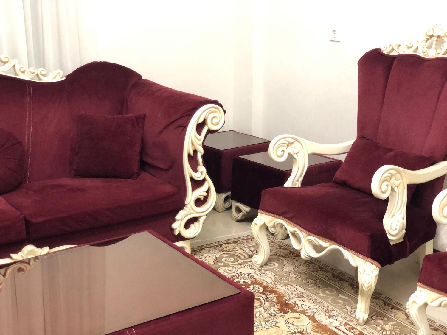 مبلمان ۷ نفره با میز جلو‌مبلی و عسلی|مبلمان خانگی و میز عسلی|تهران, شمشیری|دیوار