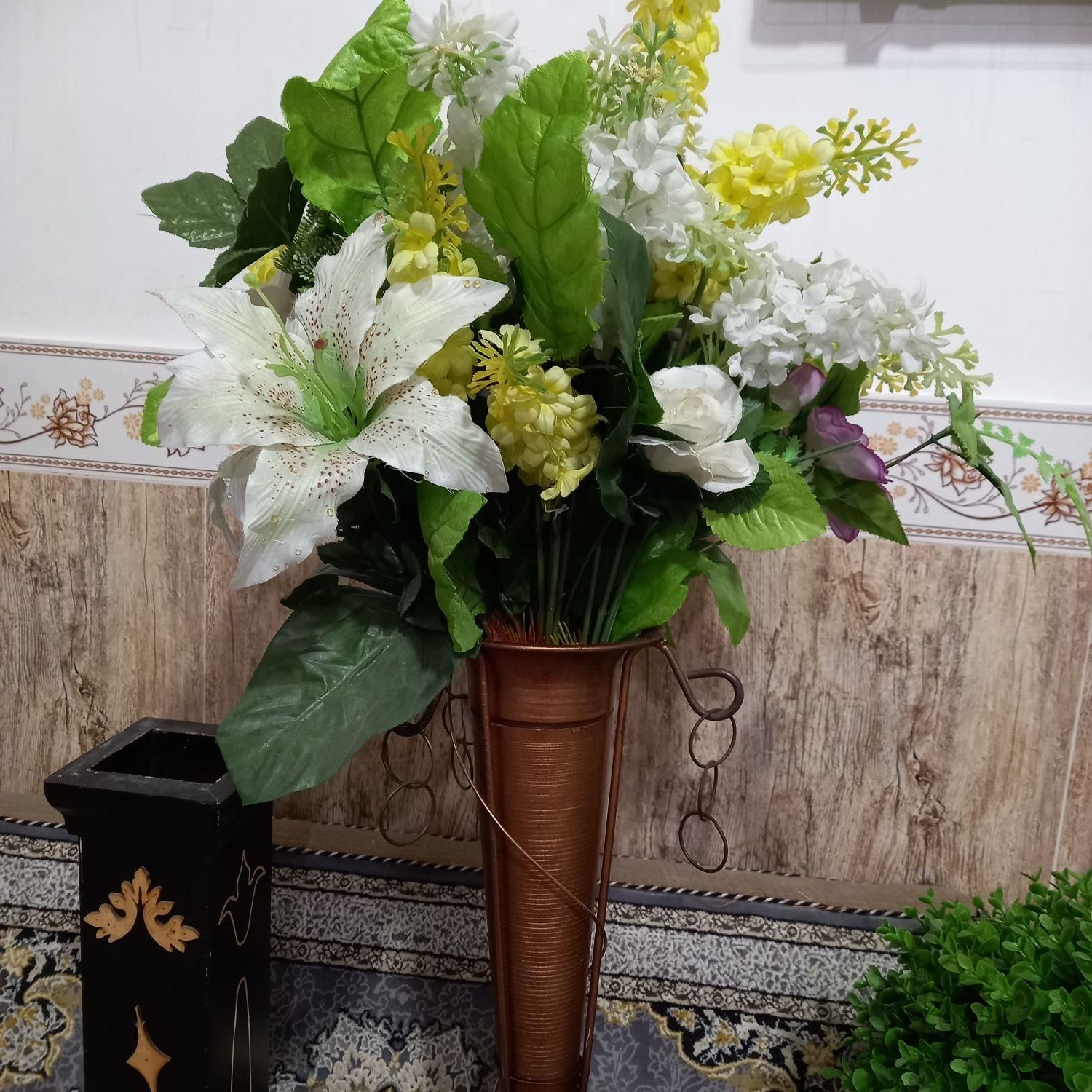 گل گلدان مصنوعی|گل مصنوعی|ملایر, |دیوار