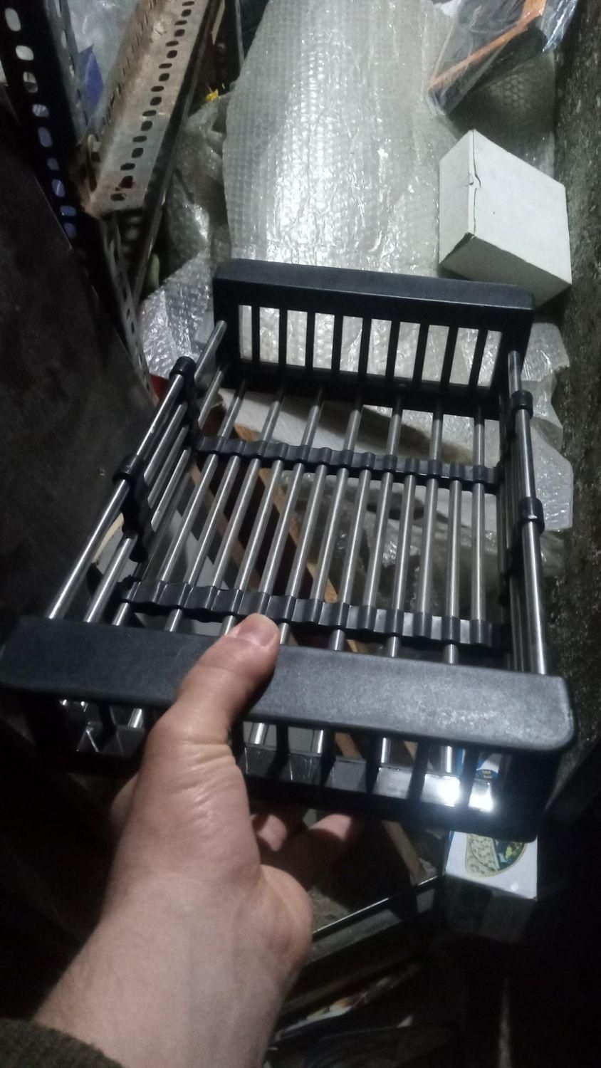 سبد میوه شور رگلاژی دارای پیچ تنظیم.|آب‌چکان و نظم‌دهنده ظروف|تهران, سنگلج|دیوار