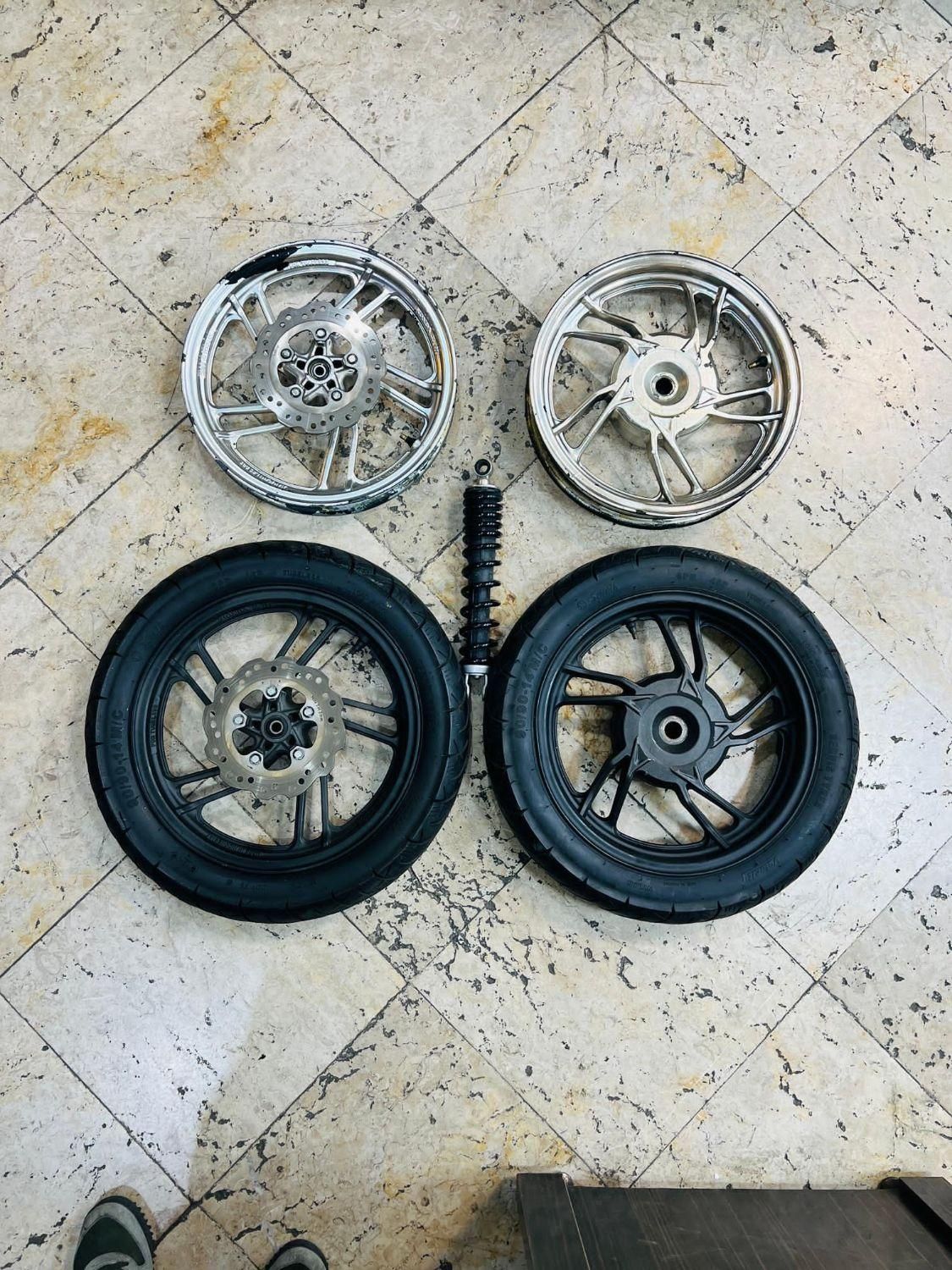 click150.vario150 کیلیک ۱۵۰رینگ و لاستیک هوندا|قطعات یدکی و لوازم جانبی|تهران, بلورسازی|دیوار