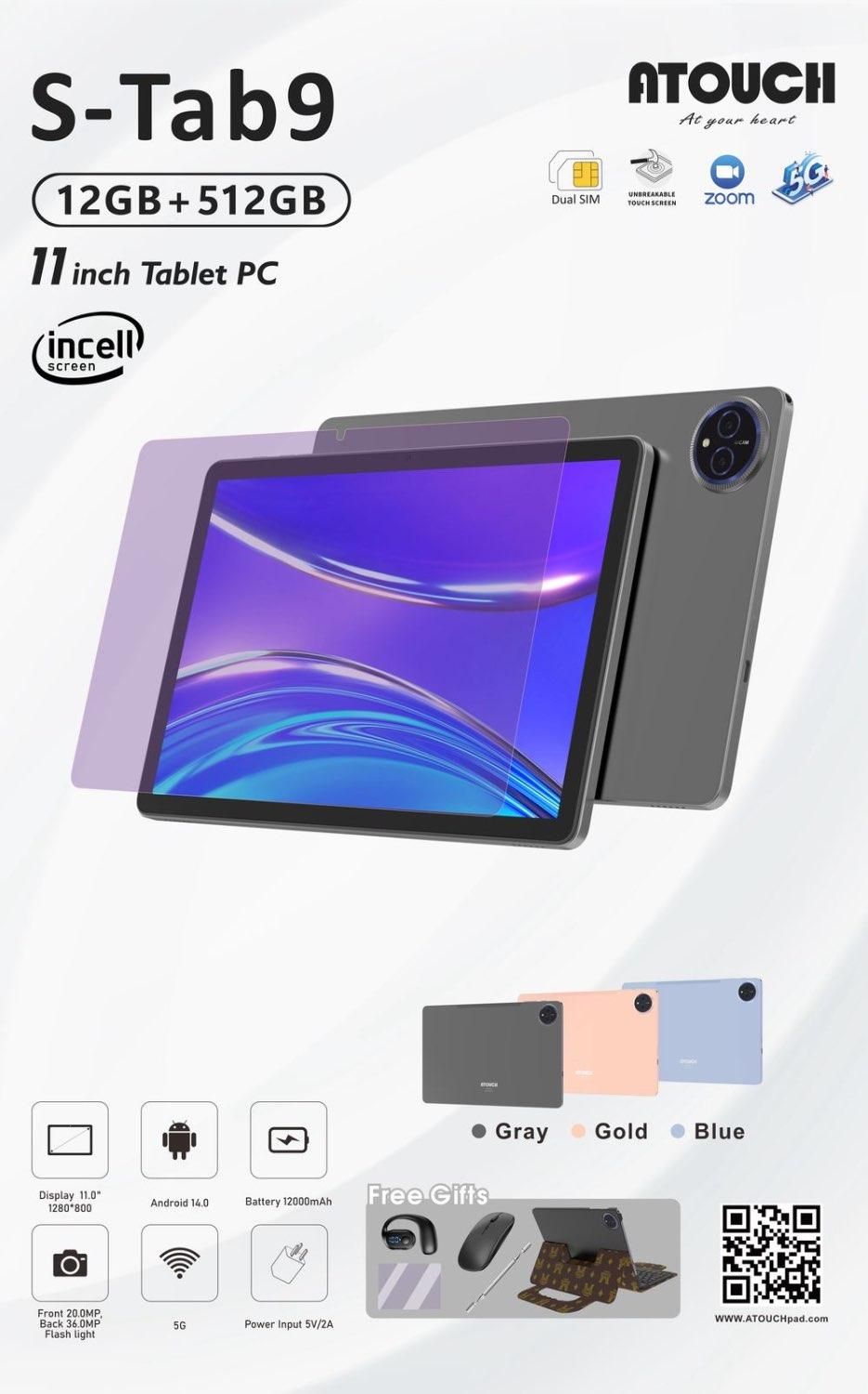 تبلت a touch tab 9s فول پک یازده اینچی|تبلت|تهران, هفت حوض|دیوار