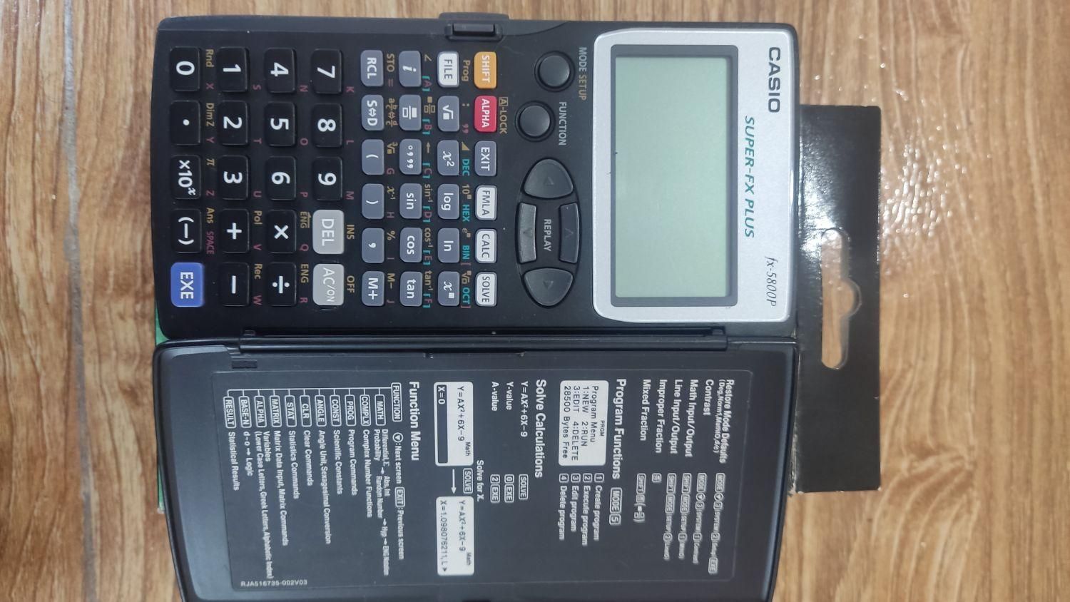 ماشین حساب مهندسی fx 5800|لوازم التحریر|گرگان, |دیوار