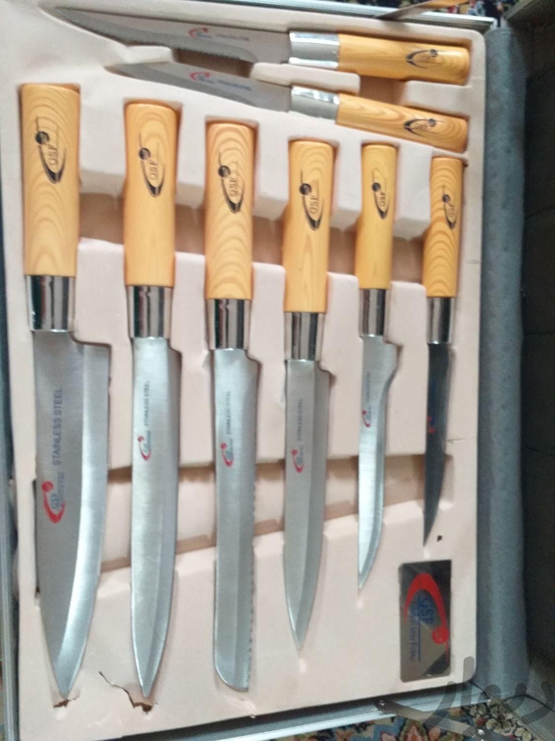 ست چاقو آلمانی نو|ظروف پخت‌وپز|اصفهان, خمینی‌شهر|دیوار