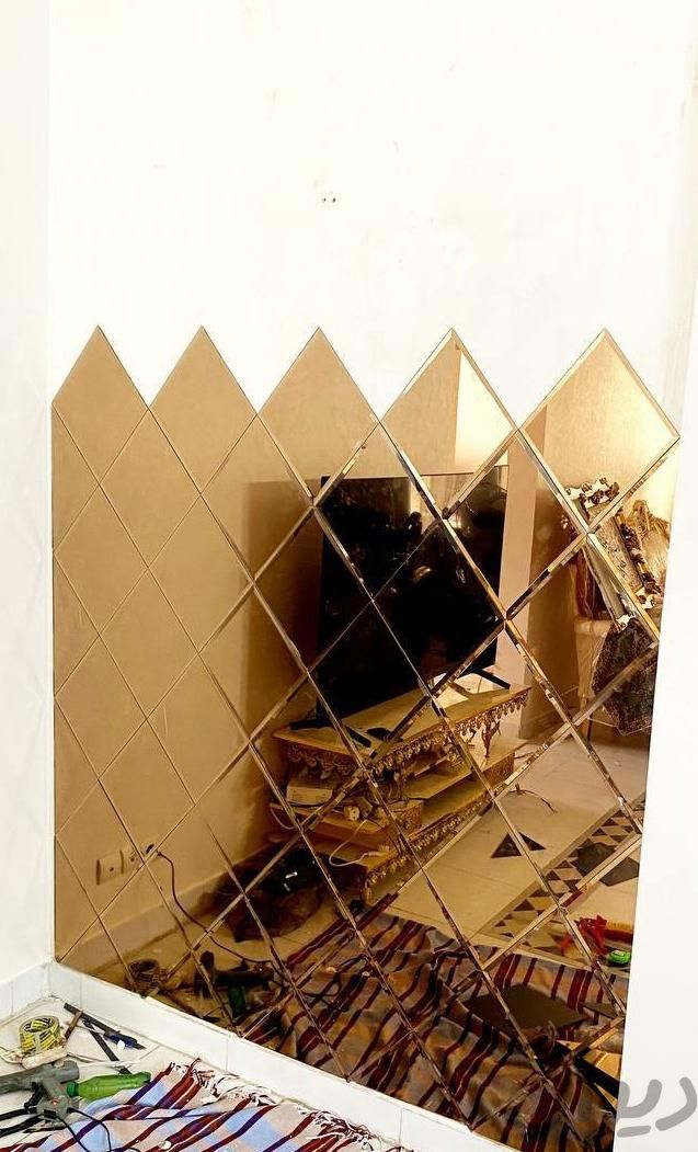 آیینه دکوراتیو شامپایینی سبک جدید|آینه|تهران, کوثر|دیوار