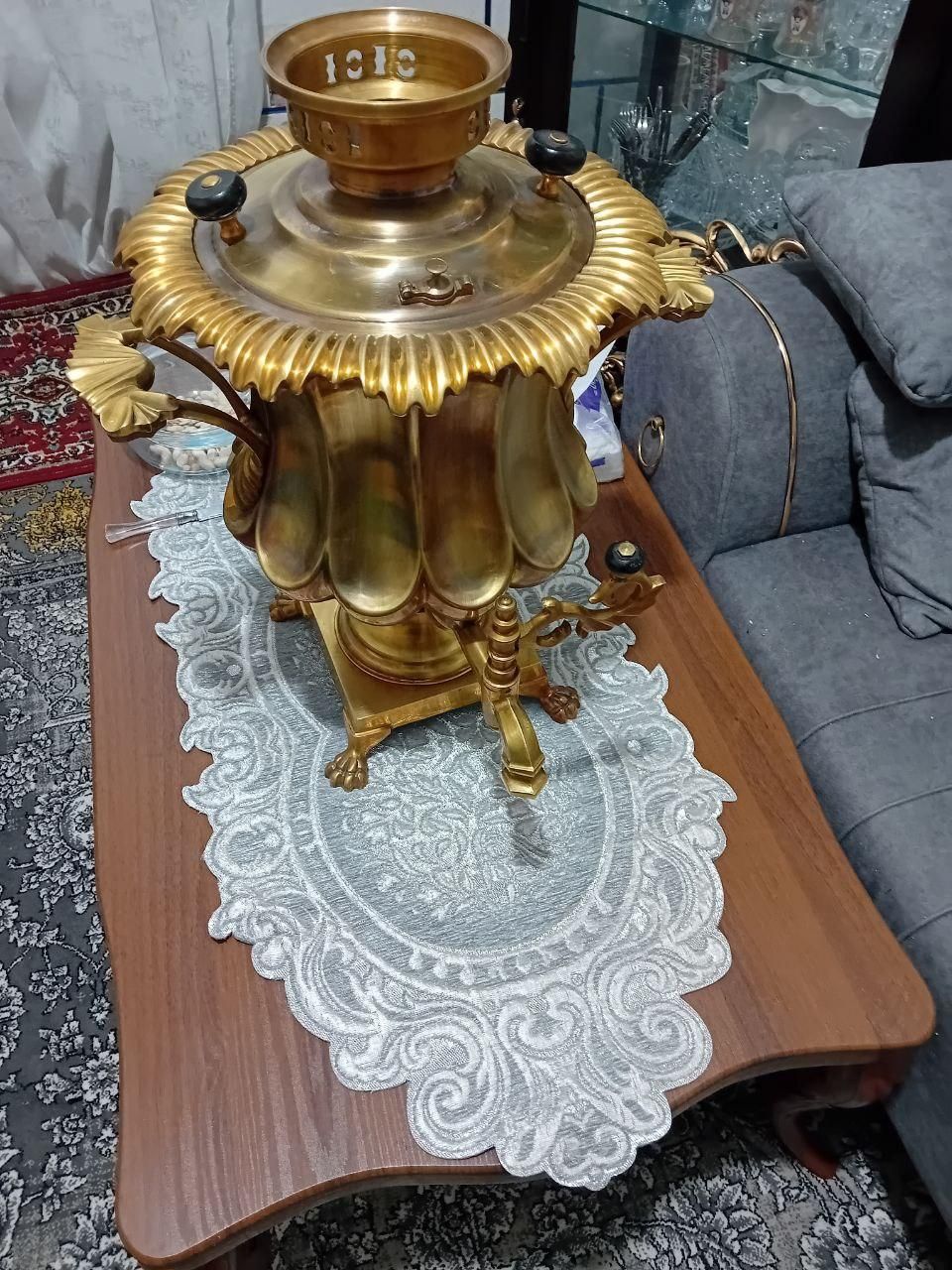 سماور زغالی روسی قدمت دار|صنایع دستی و سایر لوازم تزئینی|تهران, قیام|دیوار