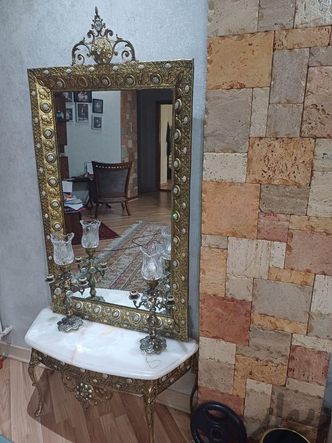 آینه کنسول برنز در حد نو|آینه|گنبد کاووس, |دیوار