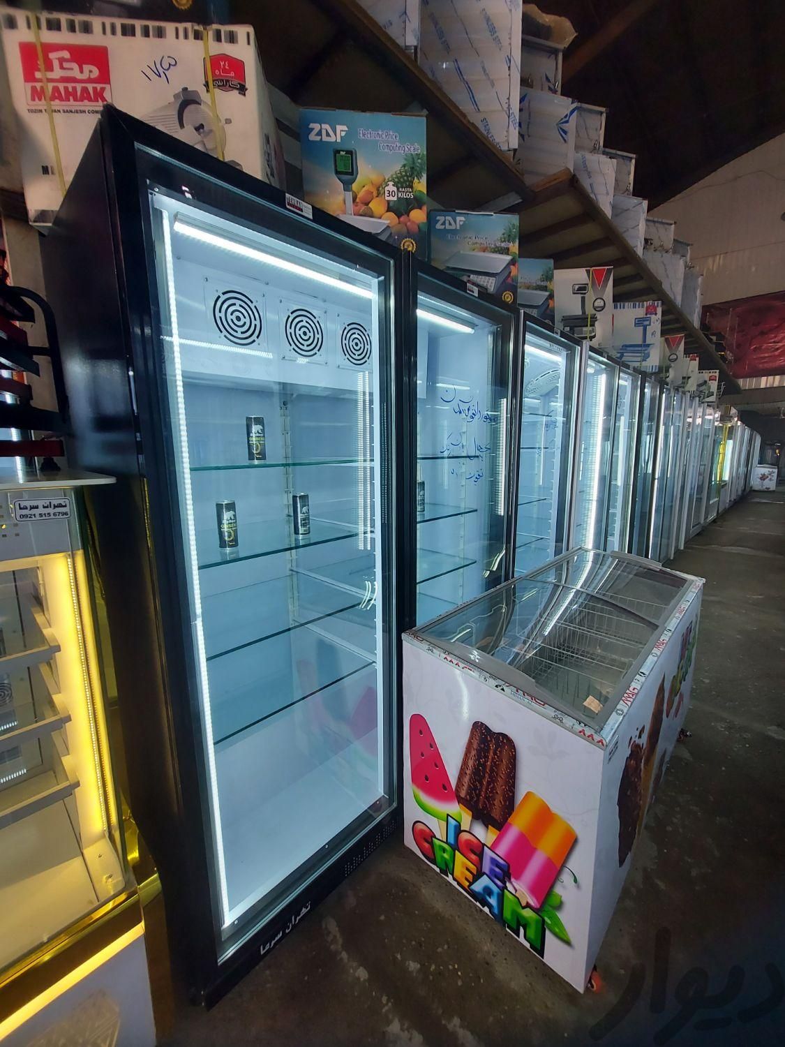 یخچال فریزر بستنی ایستاده ویترینی شیرسردکن نواستوک|فروشگاه و مغازه|طبس, |دیوار