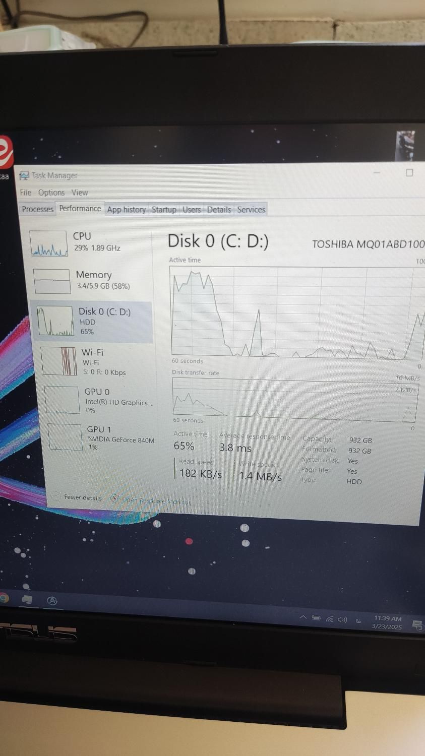 لبتاب asus  گرافیک دار|رایانه همراه|تهران, نجات اللهی|دیوار