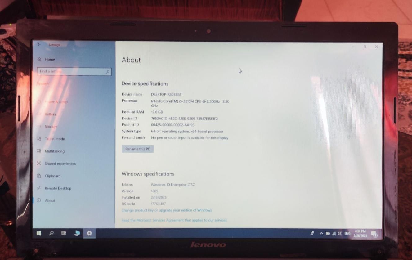 لپتاپ لنوو lenovo 0580|رایانه همراه|تهران, شهرک پرواز|دیوار