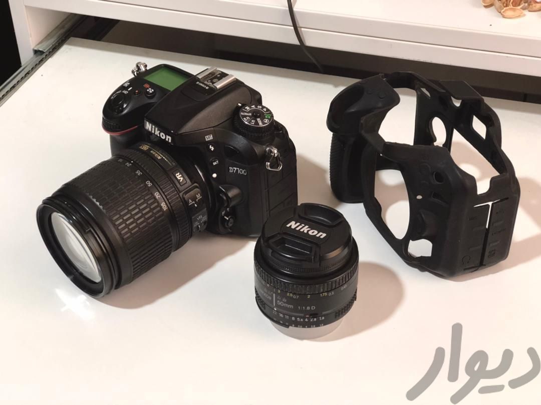 دوربین حرفه ای نیکن D7100 به همراه دو لنز|دوربین عکاسی و فیلم‌برداری|ساری, |دیوار
