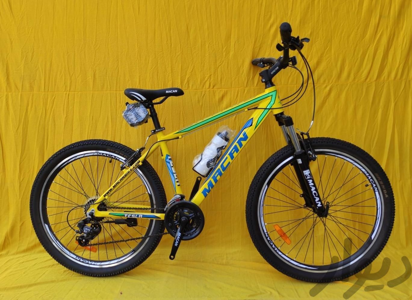 دوچرخه ۲۶ آلومینیوم اصلی اکبند زرد|دوچرخه، اسکیت، اسکوتر|مشهد, نیزه|دیوار