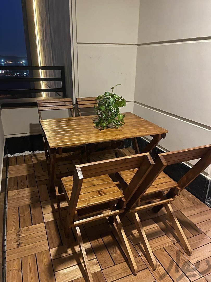 میز و صندلی چوبی تاشو مناسب منزل و کافه رستوران|میز و صندلی غذاخوری|تهران, نواب|دیوار