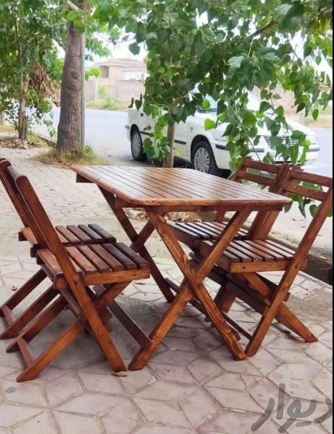 میز و صندلی چوبی تاشو طرح دینا کد۵ (کارخانه تهران)|صندلی و نیمکت|تهران, نواب|دیوار