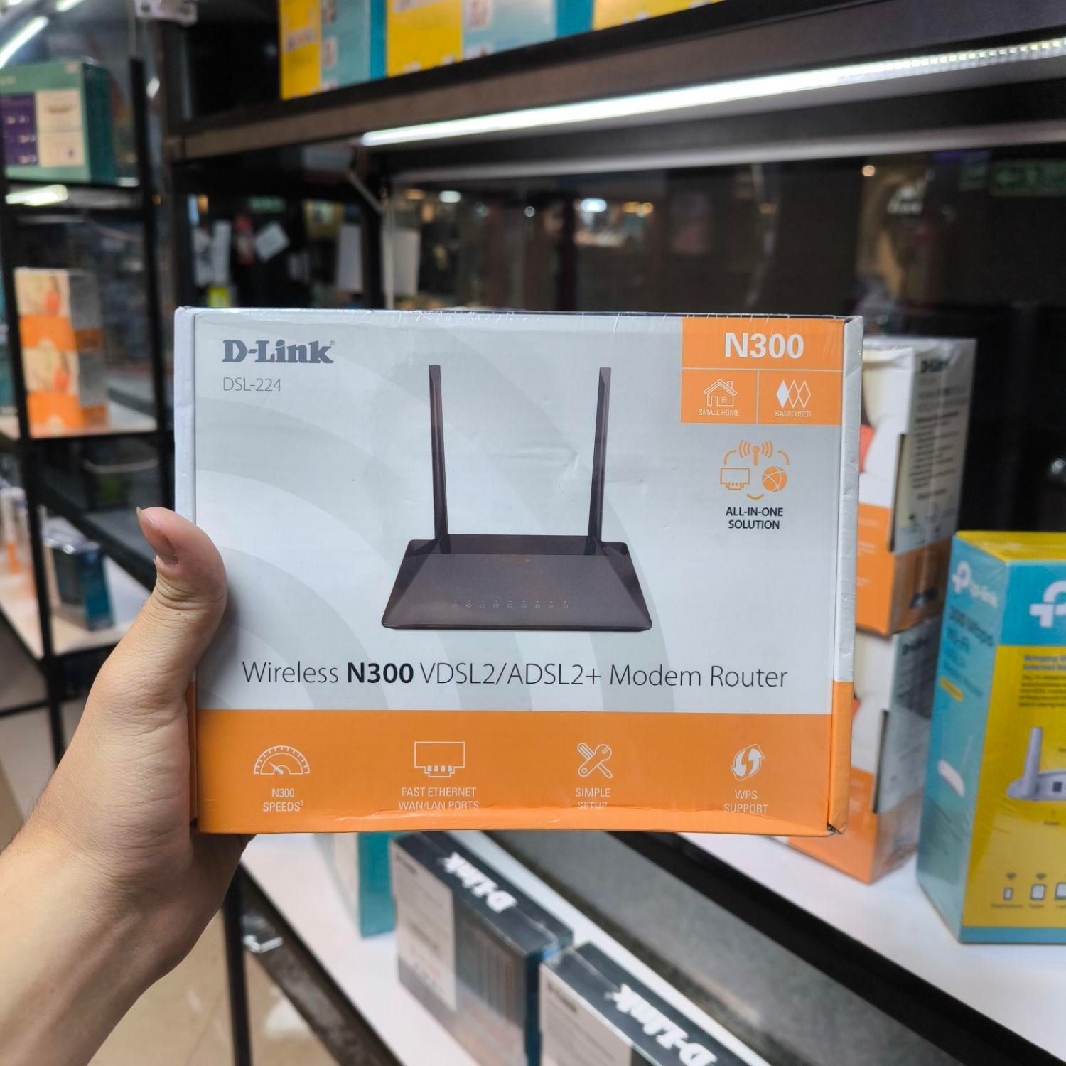 N300 مودم 224 دی لینک ADSL VDSL با گارانتی 36|مودم و تجهیزات شبکه|تهران, میدان انقلاب|دیوار